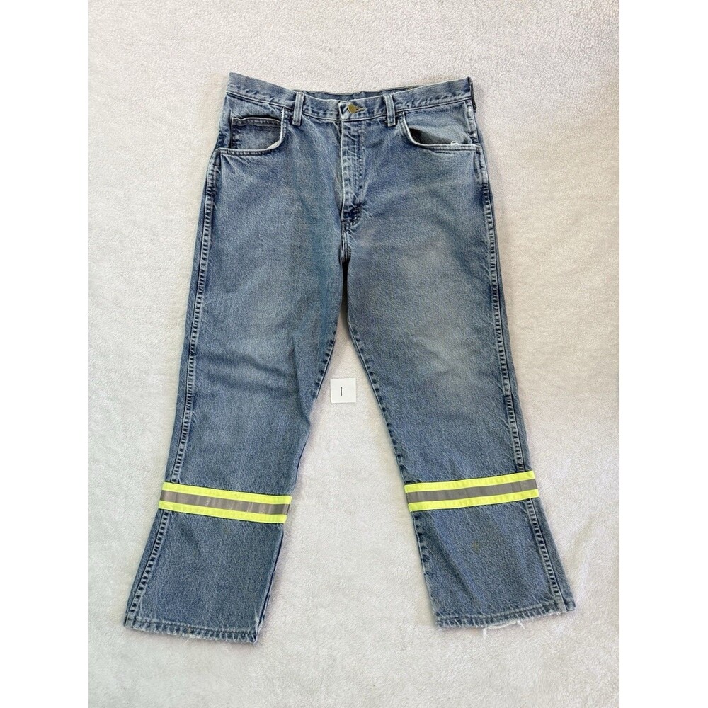 Bulwark FR Fire Resistant Denim Jeans W/ Reflective Stripes 34x30 Workwear